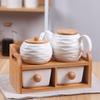 Qianxing Japanese Ceramic Seasoning Jar Set