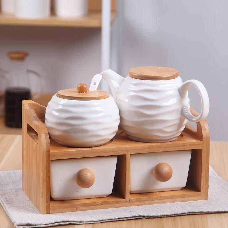 Qianxing Japanese Ceramic Seasoning Jar Set