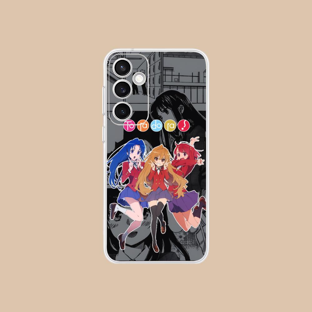 Anime Toradora Mobile Cell Phone Case for Samsung Galaxy S25 S24 S23 S22 S21Plus FE Ultra Clear Colorful Cover Cover Pretty