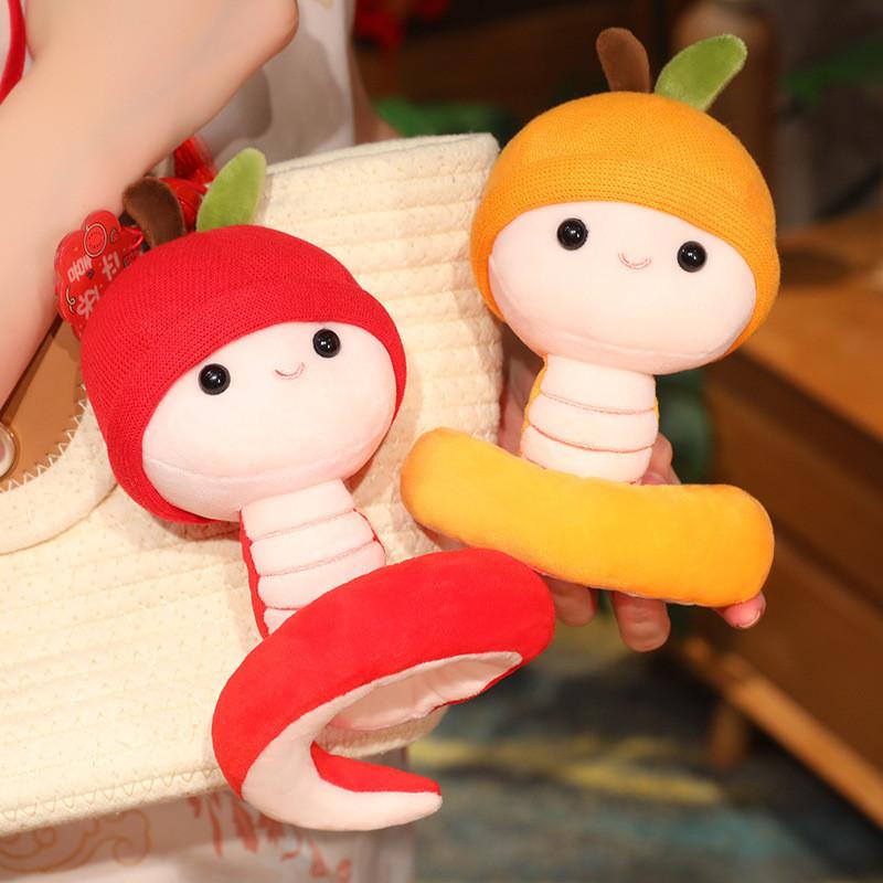 Chinese Year New Zodiac Snake Plush Toy Mascot Stuffed Doll Holiday Gift Decor