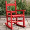 VidaXL Children's Rocking Chair Red Solid Poplar Wood 4008882