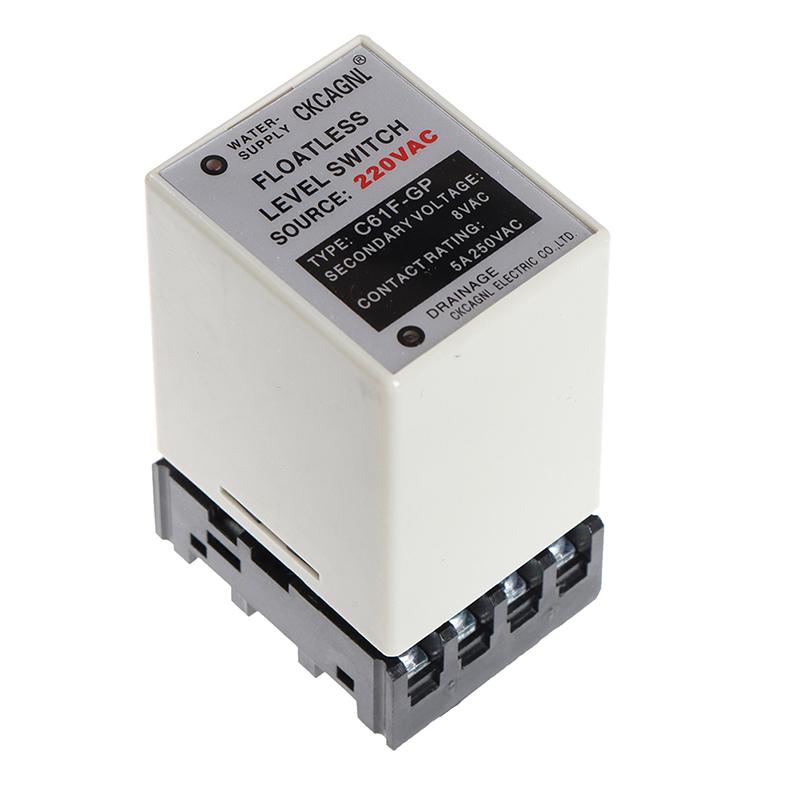 Relais de niveau C61F-Gp Ac220V Contrôleur de niveau de commutateur de niveau sans flotteur avec base