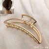 Simple Metal Geometric Hair Claw Clips Elegant Geometric Hair Accessories Cross Crab Bath Clip For Women Girl Headwear
