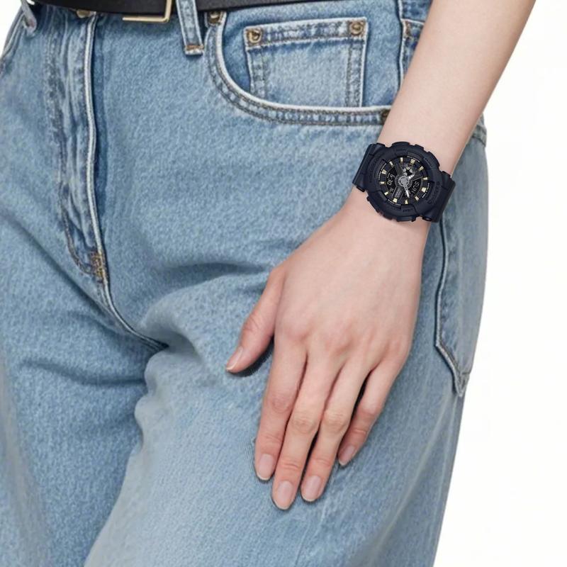 Casio BABY-G Series Fashionable and Simple Sports Waterproof and Shockproof Luminous Quartz Movement Resin Strap Japanese and Korean BA-110GA-1A -pr
