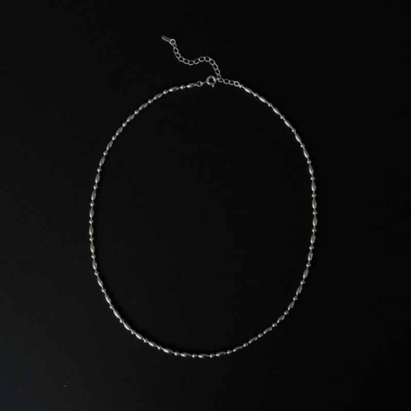 youngglow silver925 rhythm ball necklace (2color)