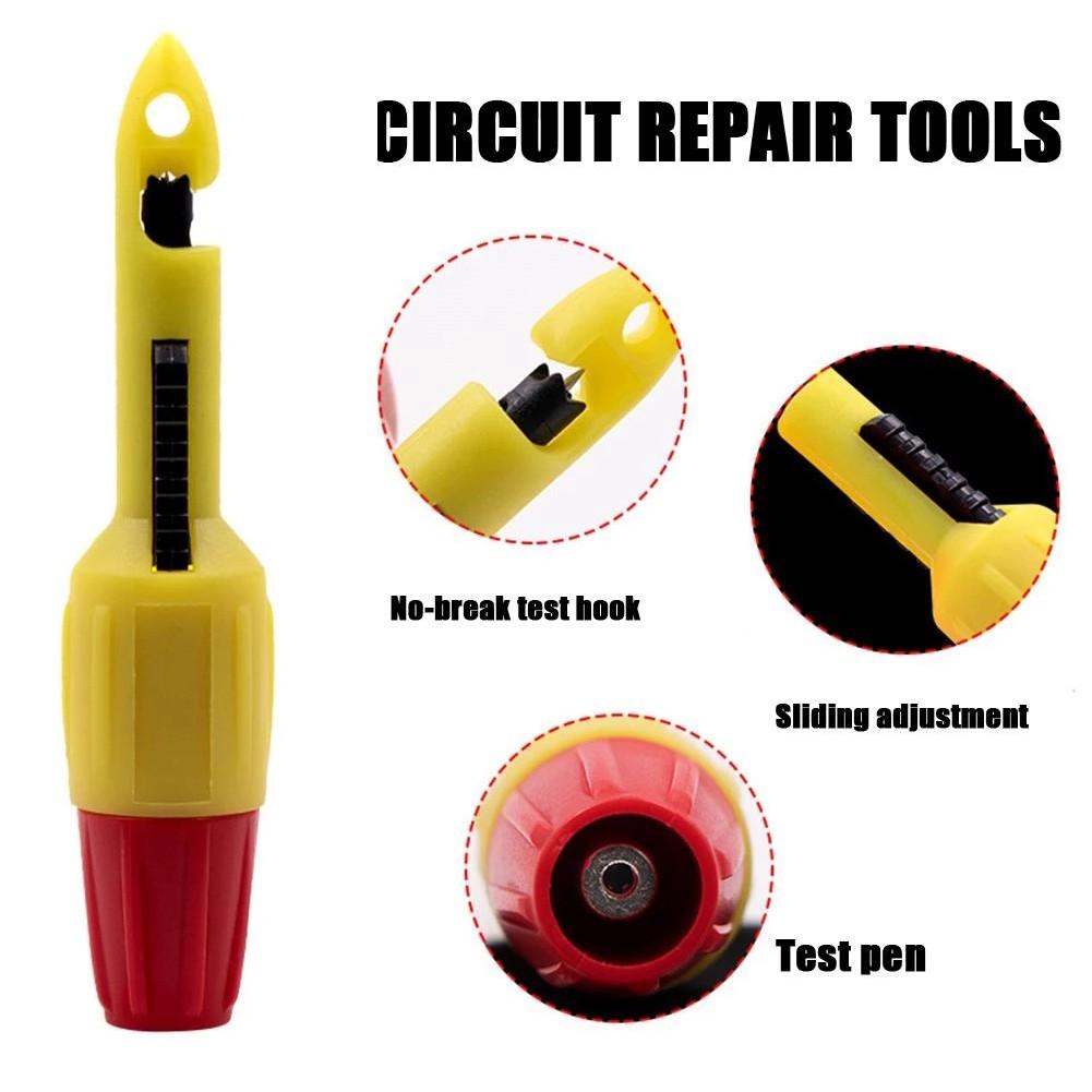 2X Sondă de Puncție cu Piercing pentru Izolația Firului, Cârlig de Testare cu Clip cu Soclu, Reparare Auto