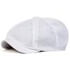 Berretti Newsboy Traspiranti a Colore Solido da Uomo, Cappelli da Pittore Britannici Casual, Berretti Ottagonali Primavera Estate, Berretti Hip Hop
