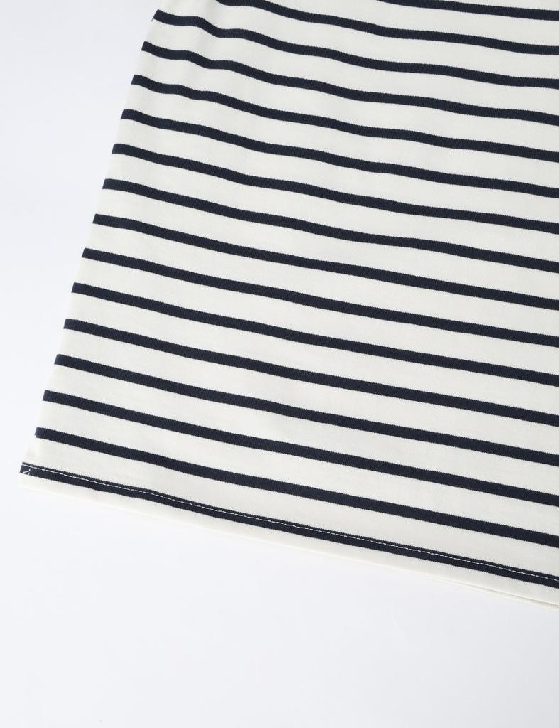 Helly Hansen Short Sleeve Marine Border Size Size 150 Kids' Tee, K, S/S, HH, Unisex, Off-White/Deep Navy, (HJ32405)