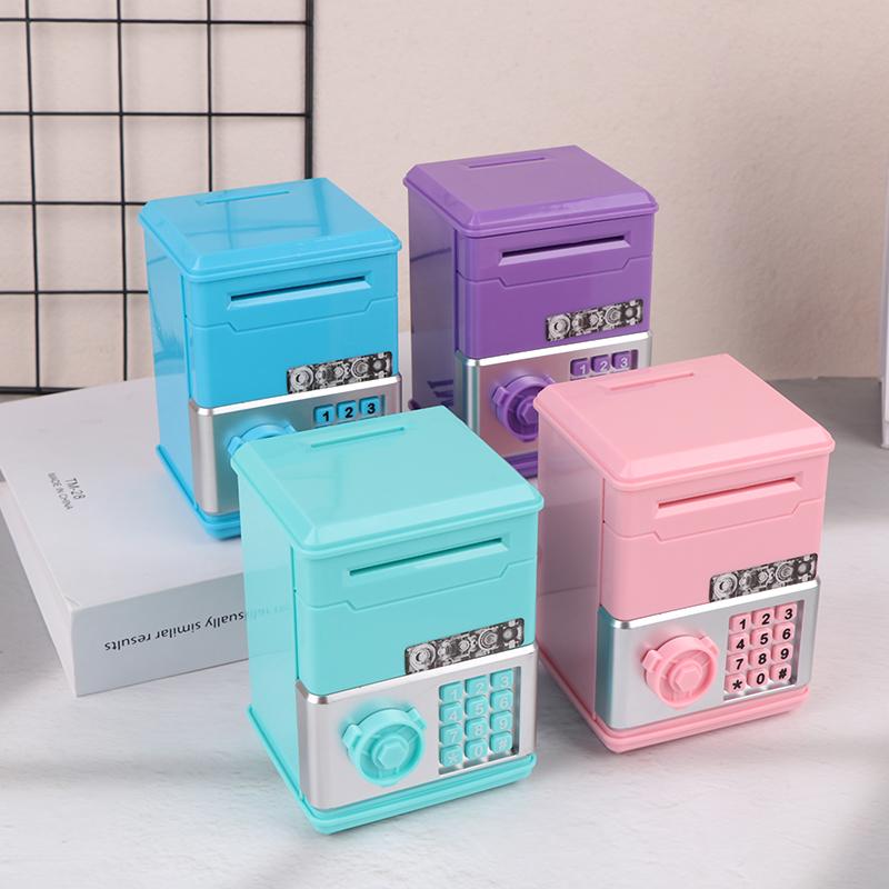 Kids Money Bank Password Piggy Bank Mini Atm Cash Coin Money Box For Kids Birthday Toy