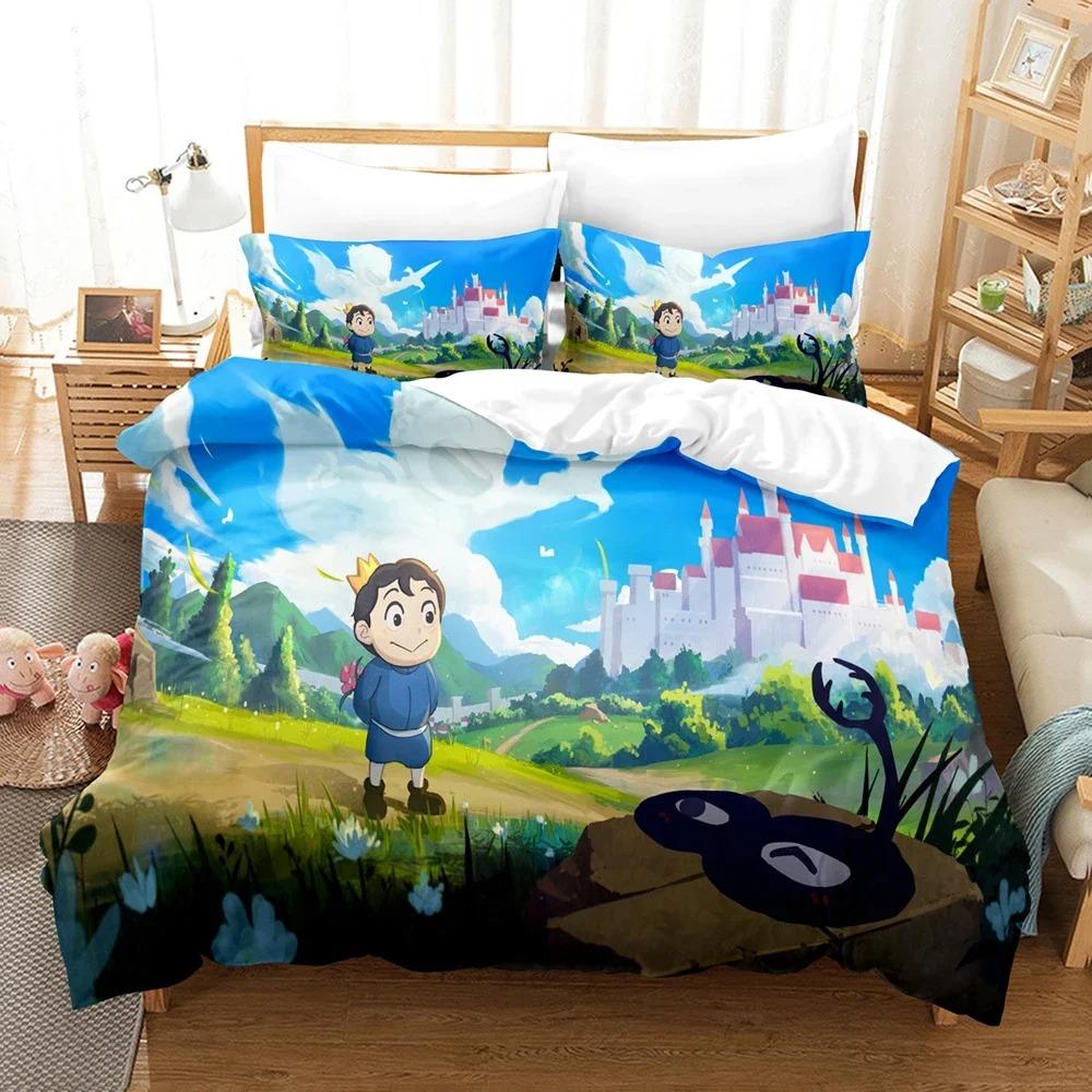 Neues 3D-Druck Anime Ranking of kings Bettwäsche-Set Doppel Twin King Bettbezug Steppdecke Kissenbezug Jungen Mädchen Erwachsene Schlafzimmer