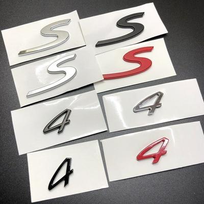 1Pcs 4 S Turbo 4S Emblem Car Rear Lid Trunk Boot Racing Sticker Badge For 911