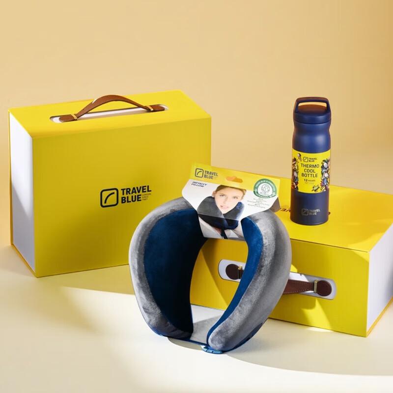 

Lanlv U-shaped Neck Pillow & Insulated Mug Gift Set