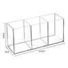 Transparenter Kosmetik Kosmetik Acryl Kosmetikpinsel Werkzeugset Aufbewahrungstasche Etui Make-up Pinsel Organizer Tischorganizer Kosmetikwerkzeug Set 3 Löcher