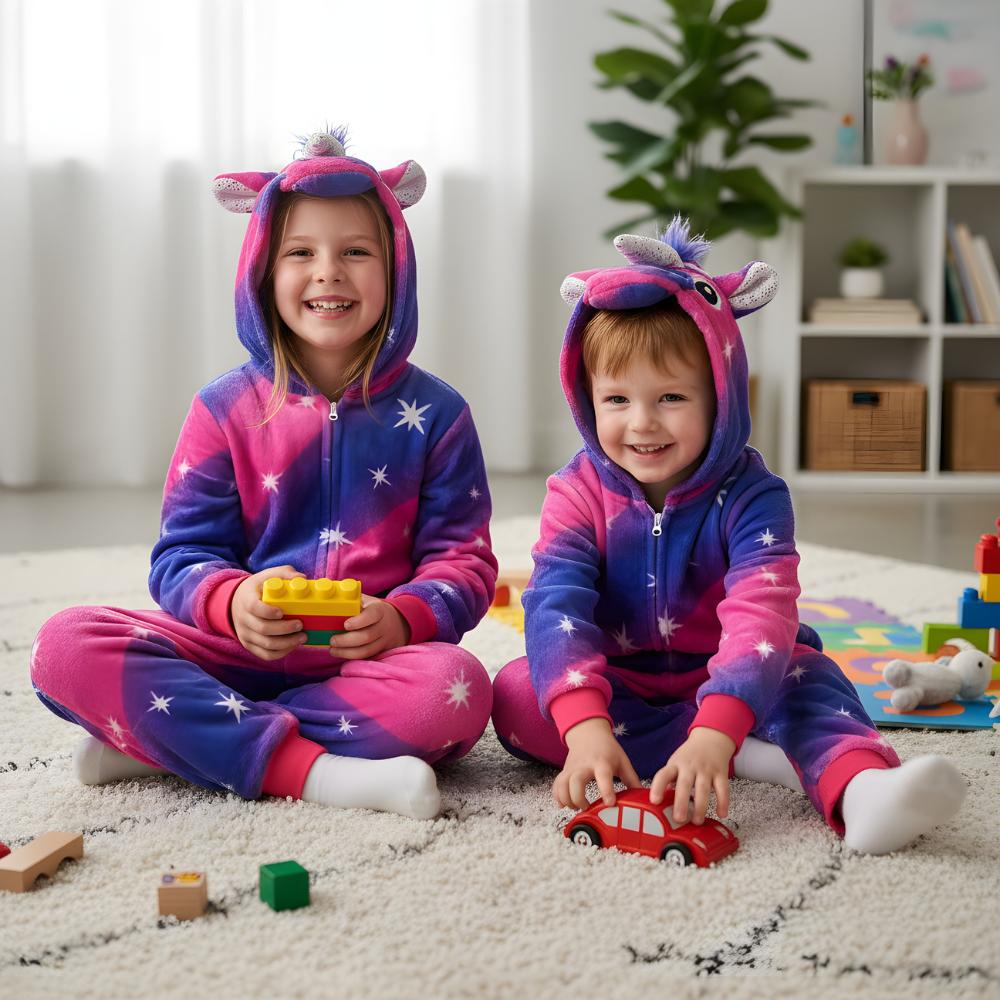 Piżama Onesie Kigurumi Kostium Przebranie Pegaz Dzieci 95 - 105Cm