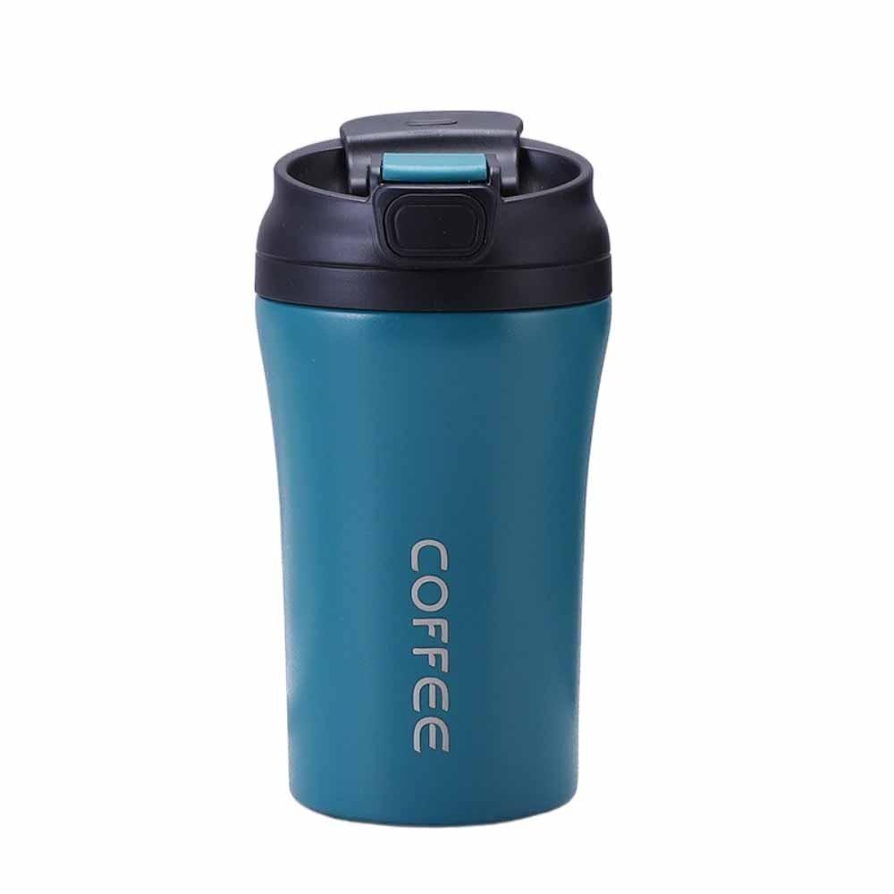 420ml Capacity Coffee Cup Flip Lid Vacuum Tumbler Creative Water Bottle Travel