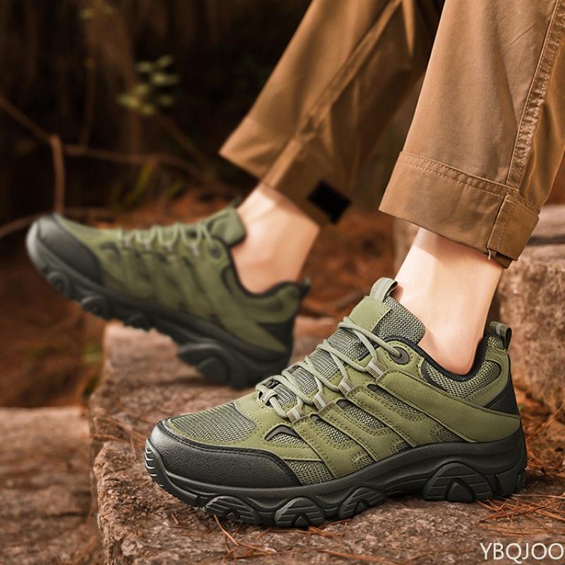 

New men s mesh trendy men s shoes for spring summer breathable anti slip wear-resistant casual outdoor sports hiking shoes 46
