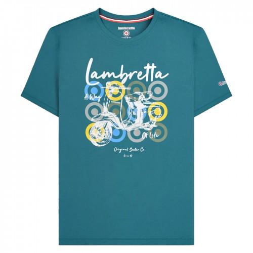 Lambretta Men's Scooter Branded T-Shirt Large