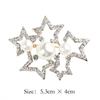 Lanhao Hot-Selling Pearl Swan Rhinestone Flower Brooch - Japanese & Korean Fashion Accessories for Women