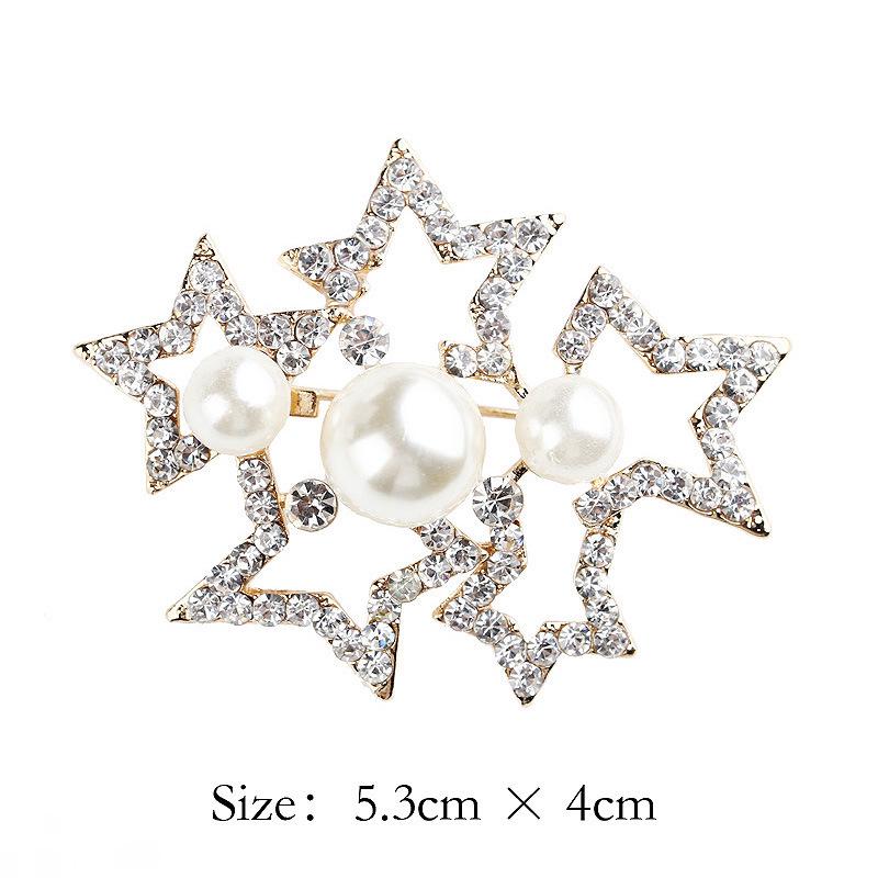 Lanhao Hot-Selling Pearl Swan Rhinestone Flower Brooch - Japanese & Korean Fashion Accessories for Women