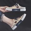 Spring low-top shallow-mouth espadrilles women's bear head without heel half-support shoes tide