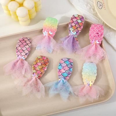 Zeemeermin Pailletten Haarclip voor Meisjes - Schattig Prinses Pony Hoofddeksel