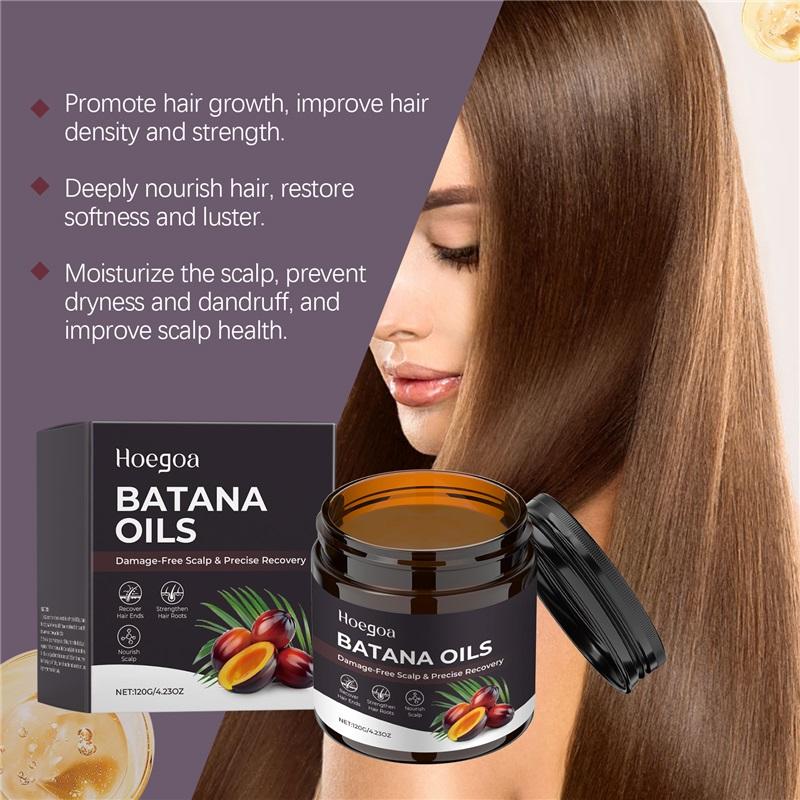 Reines Batana Haaröl Anti-Haarausfall Kopfhautbehandlung Glättend Frizz Reparatur Geschädigtes Haar Nährendes Wachstum Haarspülung