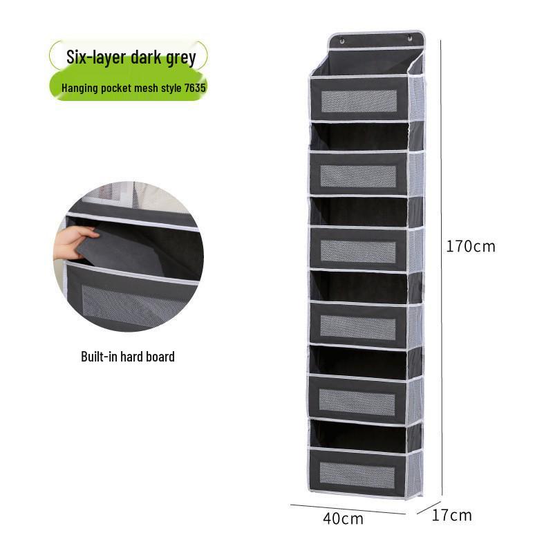 Wall-Mounted Multi-Layer Storage Bag for Household Items and Toys