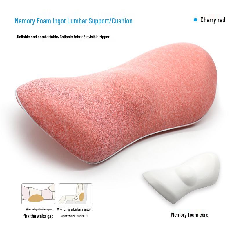 Memory Foam Lumbar Support Cushion for Sofa, Car, and Office