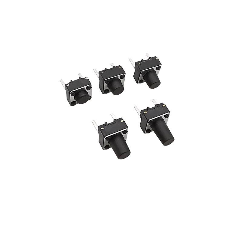 6x6mm Micro Tactile Switch Momentary Tact DIP Switch 2 Pin 6 x 6mm Micro Touch Push Button Tactile Switch High 4.3/5/6/7/8/9mm