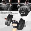 Unisex Dumbbell Equipment Horizontal Bar Exercise Wrist Guard Gym Half Finger Sports Non-slip Gloves