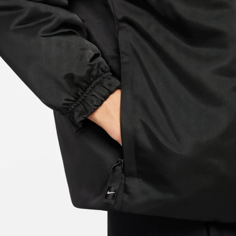 Nike Logo Hooded Pullover Casual Long Sleeve Jacket Men jackets Black DR0840-010