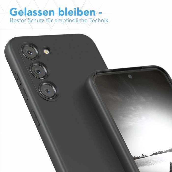 Coque de protection - BOOLING - Samsung Galaxy S24 - Silicone souple - Noir - 2 verres trempés