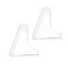 2PCS Clear Shower Splashing Guard Acrylic Bath Angle Protection Tub Corner Water Guards for Home