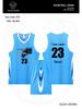 Men's Quick-Dry Breathable Basketball Uniform with Customized Team Letters and Numbers