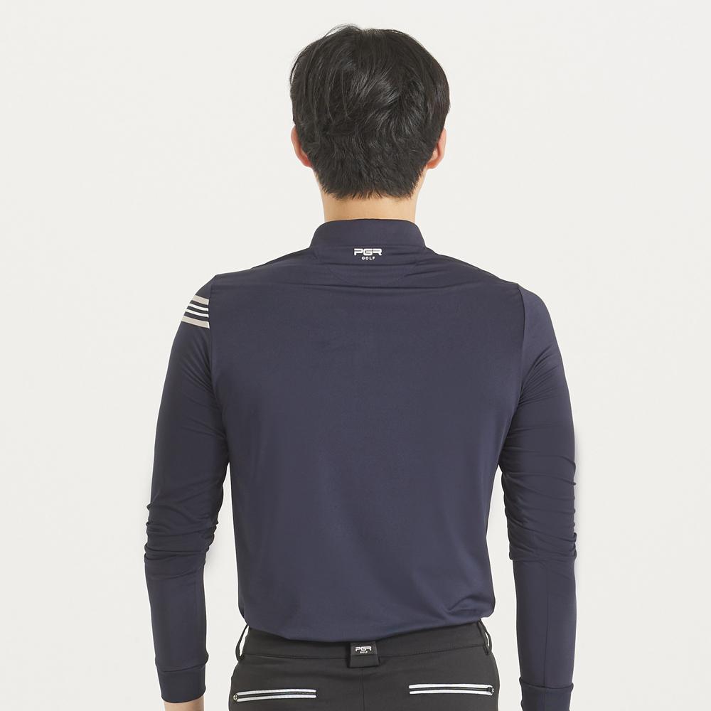 PGR Long Sleeve Collared T-Shirt Navy Gt-3310