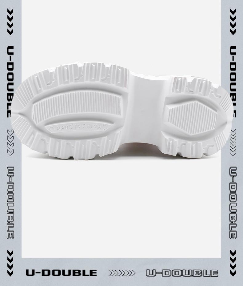 Unisex High-Top Platform Punk Boots: Thick-Sole, Height-Boosting Summer Shoes