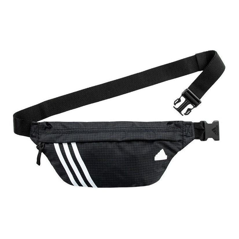Adidas Adjustable Shoulder Strap Polyester Crossbody Waist Bag Unisex Bags Black HT4766
