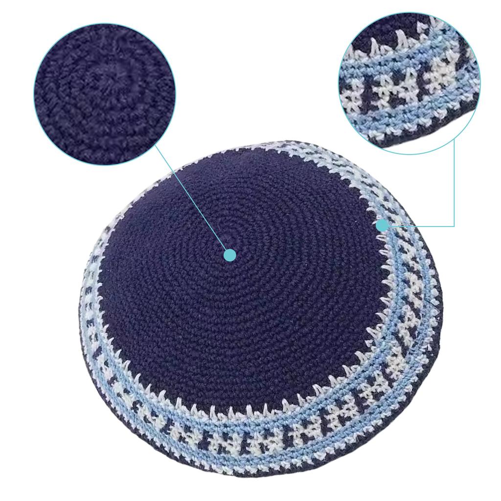 Kippah Muslims Men Namaz Prayer Hat Traditional Islamic Kufi Hat Eid Gift Crocheted Muslims Men Prayer Hat
