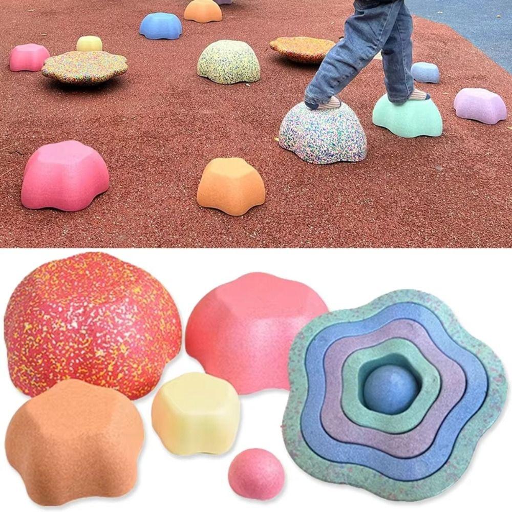 Five-pointed Star Steeping Stone Balance Game River Stones Balance Stepping Stones  Children's
