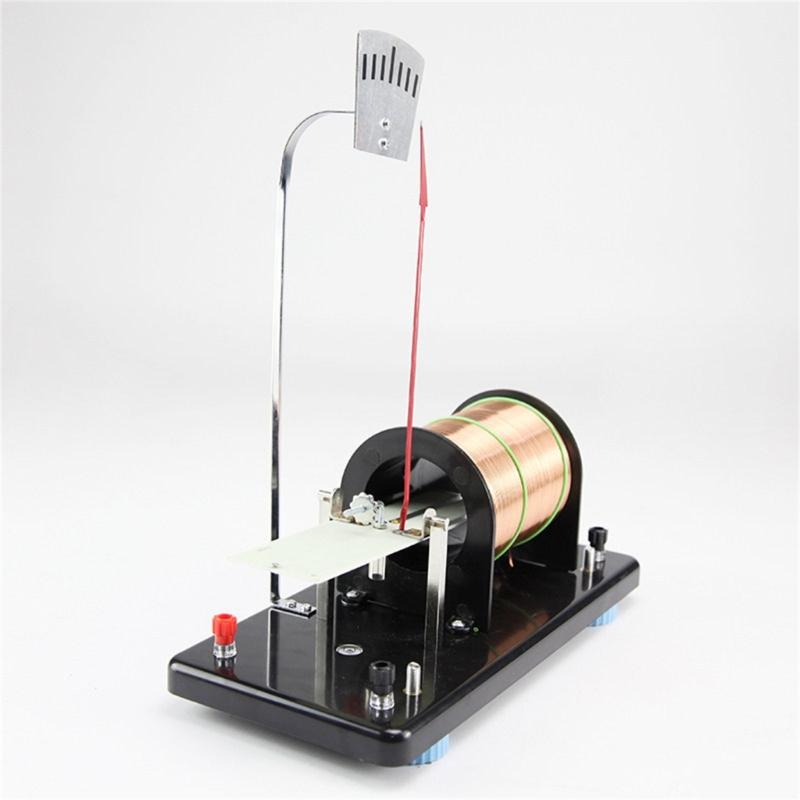 Physik Stromwaage Experimentiergerät mit Metallrahmen und Drahtspule zur Demonstration der Leiterkraft im Klassenzimmer und Schulabor