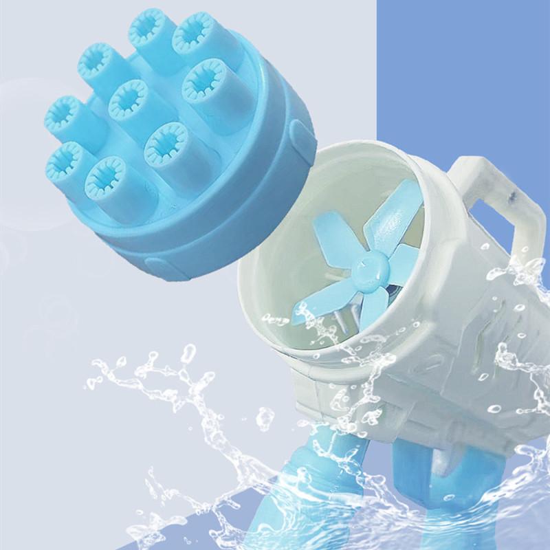 9 Hole Mini Bubble Gun Machine Little Soap Bubbles Automatic Shape Blower Blowing Children Outdoor Toys Party Photograph Prop
