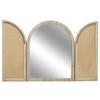 Bali Mirror, Closed, Natural, 40 × 50 Cm, Boho Style