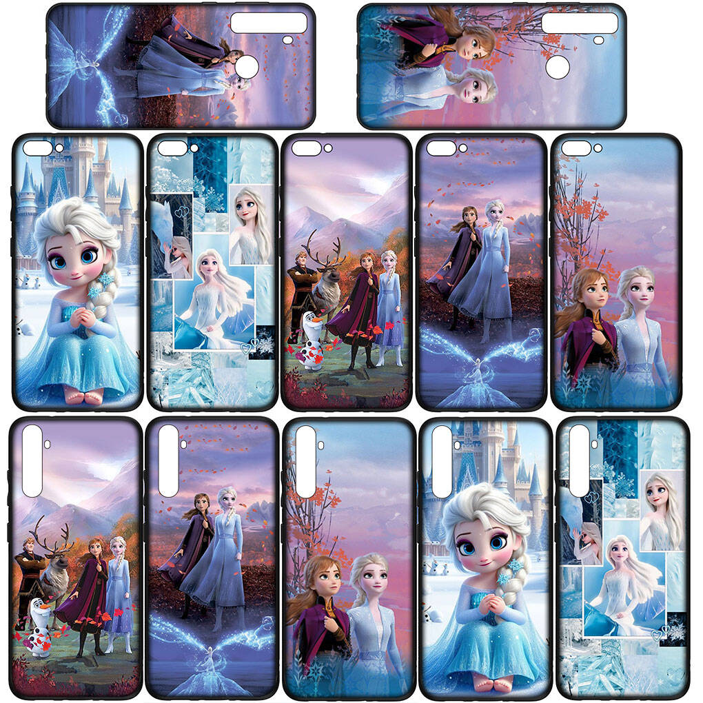 for Motorola Moto Edge 70 60 50 G54 G86 Samsung Galaxy S25 iPhone 17 16 15 Xiaomi Redmi Note 14 13 Pro Max Phone Case Cartoon Elsa Anna Olaf Cover