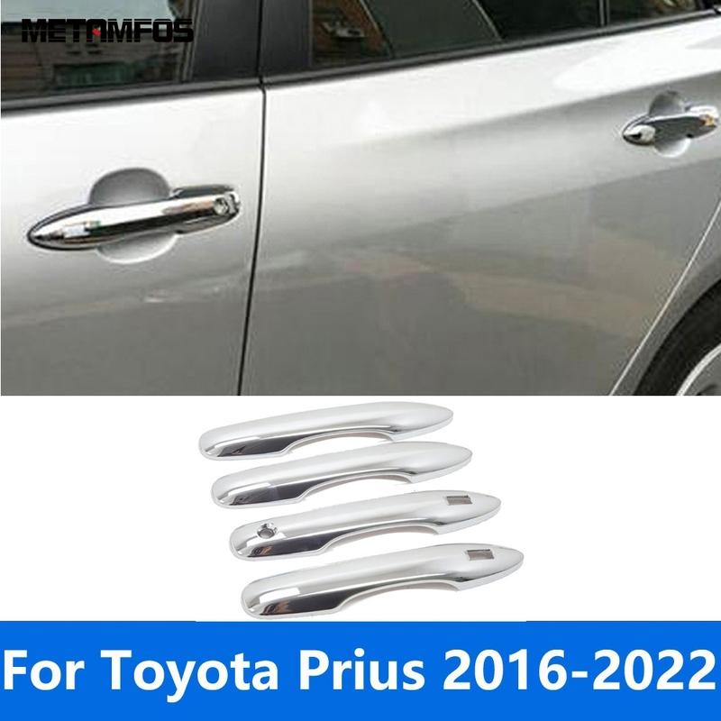 For Toyota Prius 2016- Chrome Side Door Handle Catch Cover Trim Protector Exterior Accessories Car Styling