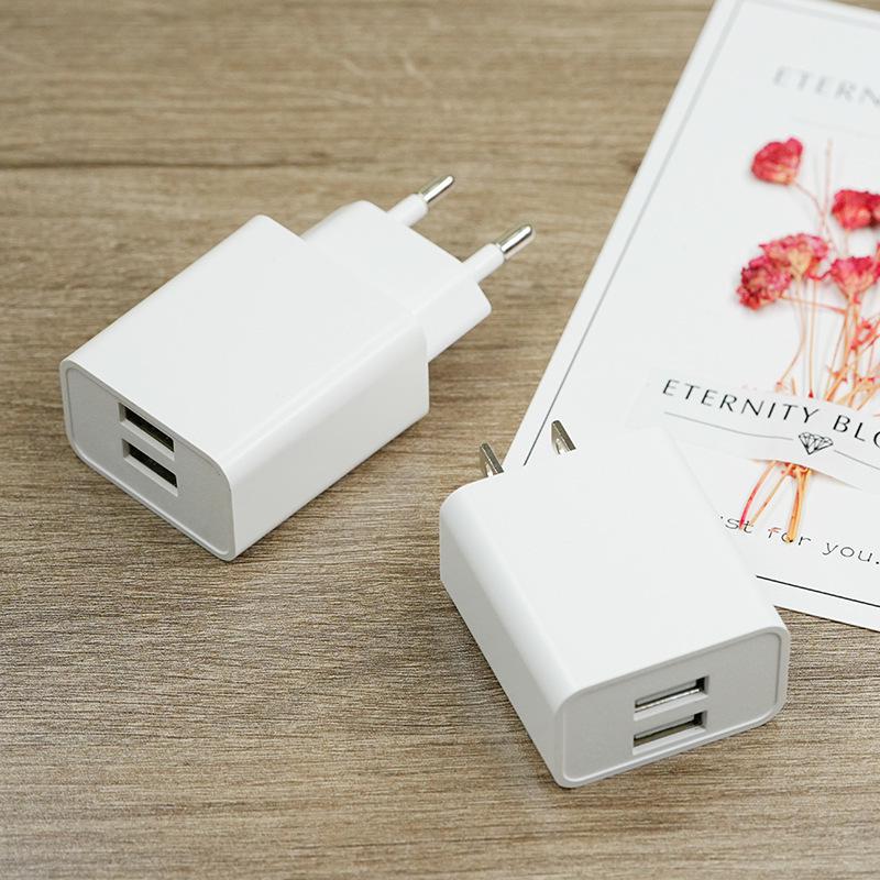 Doppel-USB 5V 2A Ladegerät mit EU/US-Stecker & CE-Zertifizierung für Android-Handys