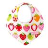 COLORFUL CANDY STYLE Baby Triangle Bandana Bib, 100% Cotton Reversible Drool Bib for Infants, Sweet Strawberry Collection (Ivory)