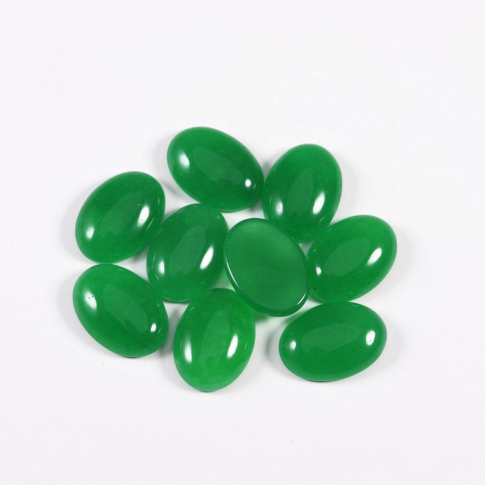 10x14mm 13x18mm Natural Stone Beads Oval Cabochon Loose Bead For Bracelet Earring Jewelry DIY Craft Making Accessories