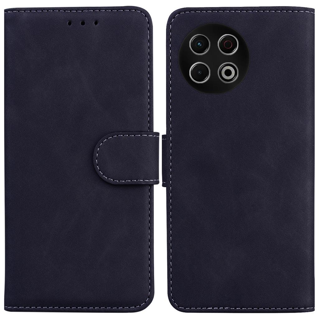 Etui dla TECNO Spark 30 Pro 4G, Jednokolorowe skórzane etui portfelowe na telefon