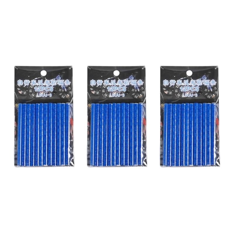 

36Pcs Outdoor Cycling Reflectors Tube Bikes Wheel Spoke Reflectors Mountain Bikes Spoke Reflectors Bikes Spoke Skin синій