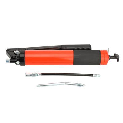 600cc Dual Rod High Pressure Manual Grease Gun 14000PSI Effort Saving Lever Action Oiler